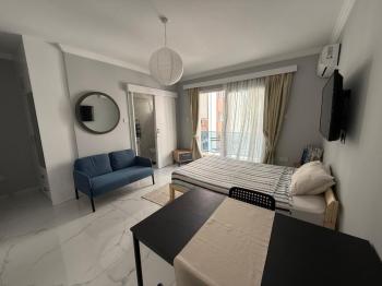 Kıbrıs İskele Long Beach Havuzlu Sitede Kiralık Sıfır Eşyalı Stüdyo Daire