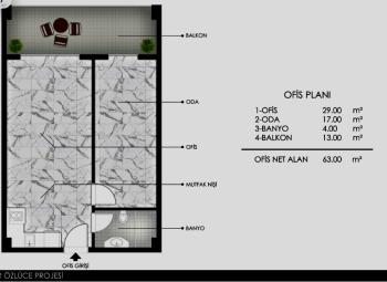 Dijitalemlak ‘tan Özlüce Tema 16 - Bursaspor Projesinde Satılık Ofisler. 