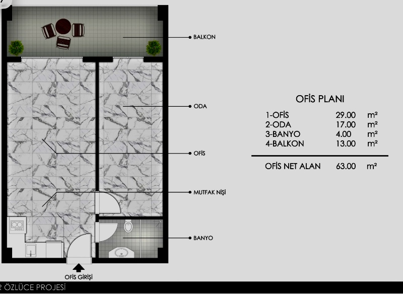 Dijitalemlak ‘tan Özlüce Tema 16 - Bursaspor Projesinde Satılık Ofisler. 