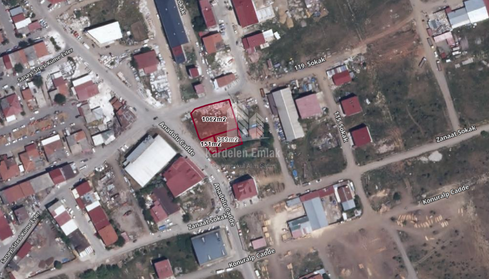 SANAYİ BÖLGESİNDE SATILIK TİCARİ ARSALAR