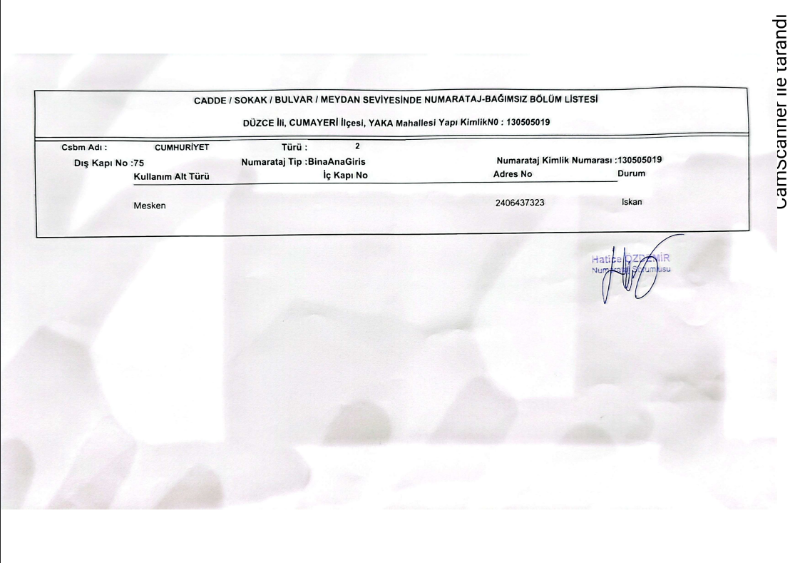 2 ADET BİNA TAPU SAHİBİ PERTA EMLAK ÜMİT TAHMAZ