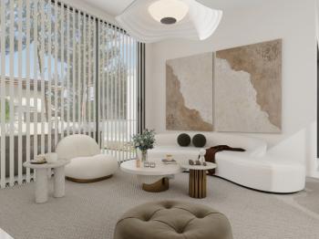 Kıbrıs Girne Alsancak Bölgesinde 380 M2 Arsa Alanı İçerisinde Satılık Lüks 4+1 Modern Mimari Villa 