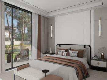 Kıbrıs Girne Alsancak Bölgesinde 380 M2 Arsa Alanı İçerisinde Satılık Lüks 4+1 Modern Mimari Villa 