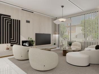 Kıbrıs Girne Alsancak Bölgesinde Alsancak Milli Parkına 500 Metre Mesafede 380 M2 Arsa Alanı İçerisinde Satılık Lüks 4+1  Villa