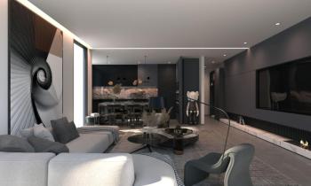 Lefkoşa Gönyeli Villalar Bölgesinde Satılık Yeni 3+1 PENTHOUSE