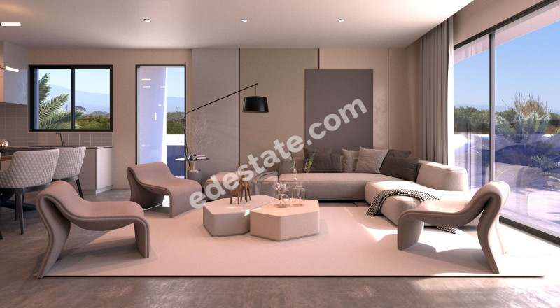 Lefkoşa Gönyeli Villalar Bölgesinde Satılık Yeni 3+1 PENTHOUSE