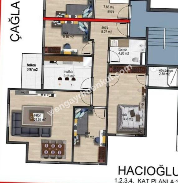 Tuzla İstasyon Mahallesinde 5+2 Dubleks