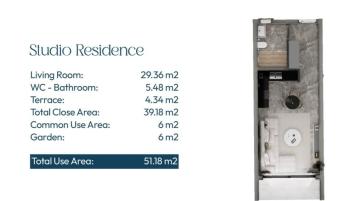 Kıbrıs İskele Ötüken Bölgesinde Satılık Muhteşem Stüdyo ve 1+1 Daireler
