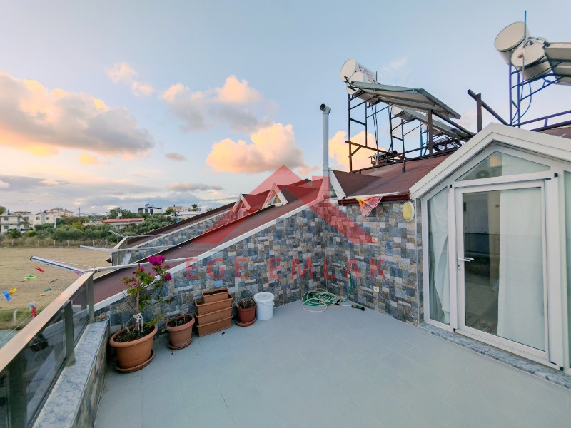 Didim Hisar - Efeler Sınırında Önü Açık Teraslı Dubleks