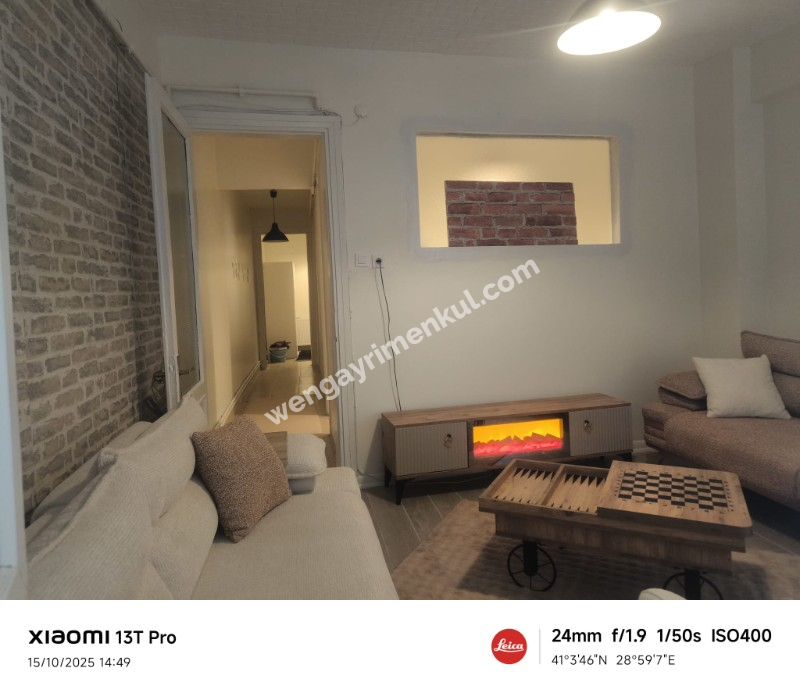 ŞİŞLİ İSKENDEROĞLU SOKAKTA KOPLE YENİLENMİŞ SIFIR EŞYALI BAÇE KATI 1+1 KİRALIK DAİRE