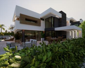 Kıbrıs Girne Edremit Bölgesinde Satılık 4+1 Lüks Villa