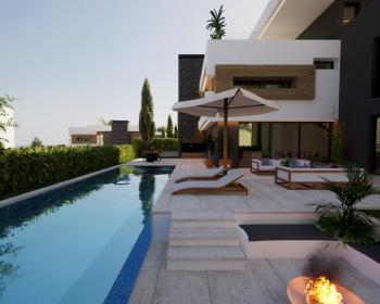 Kıbrıs Girne Edremit Bölgesinde Satılık 4+1 Lüks Villa