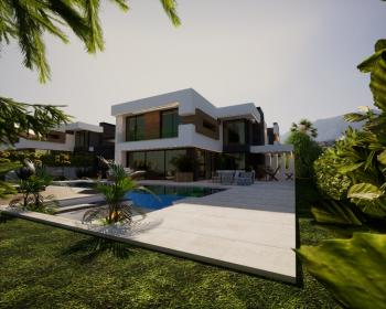Kıbrıs Girne Edremit Bölgesinde Satılık 4+1 Lüks Villa