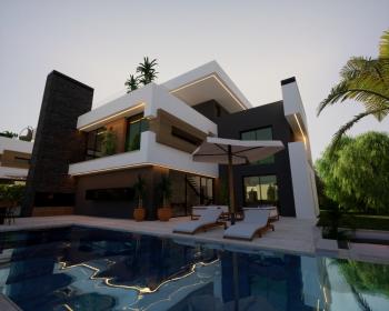 Kıbrıs Girne Edremit Bölgesinde Satılık 4+1 Lüks Villa