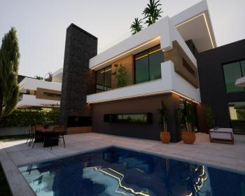 Kıbrıs Girne Edremit Bölgesinde Satılık 4+1 Lüks Villa