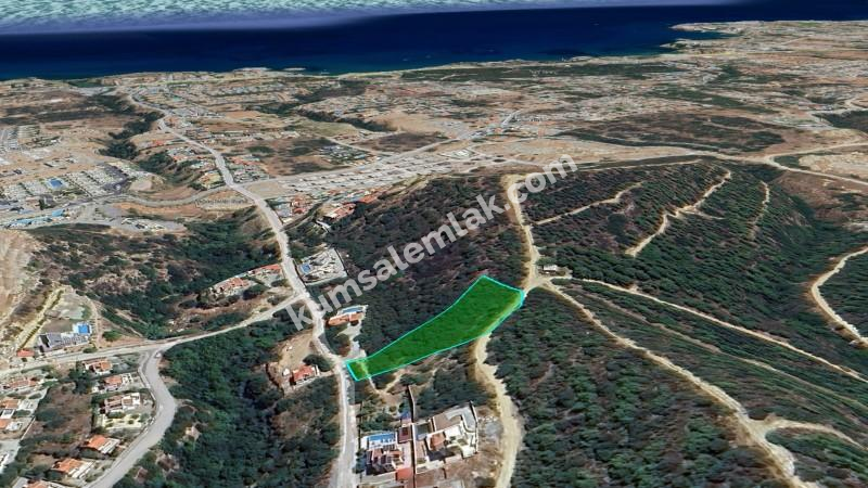 Girne Alsancak'da 2760 m² Proje Onaylı Arsa