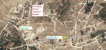  GÜMÜŞLER ESKİDE GÜZEL MANZARALI   TEPEDE  610 M2  SATILIK ARSA 