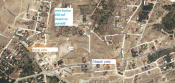  GÜMÜŞLER ESKİDE GÜZEL MANZARALI   TEPEDE  610 M2  SATILIK ARSA 