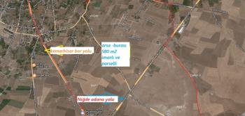KEMERHİSAR ÇAYIRDA  SATILIK 580 M2 ARSA 
