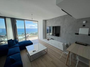 İskelede Deniz Manzaralı Ultra Lüks Kiralık 1+1 Daire