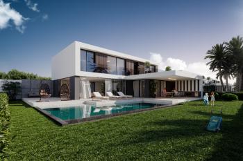 Kıbrıs Girne Çatalköy Bölgesinde Denize Sıfır 960 m2 Arsa İçerisinde 5+1 Lüks Türk Tapulu Villa