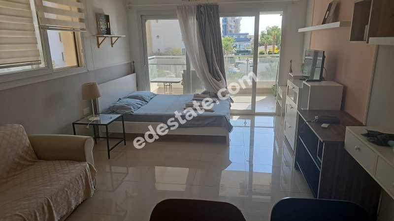 İskele Long Beach Ceasars Resort'de Full Eşyalı Kiralık 1+0 STÜDYO  Daire