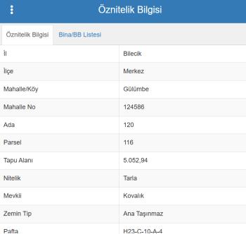 BİLECİK MERKEZ GÜLÜMBE KÖYÜ'NDE SATILIK TARLA (TR/ENG)