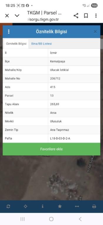 KEMALPAŞA ULUCAK İSTİKLAL DE 4 KAT İMARLI SATILIK ARSA