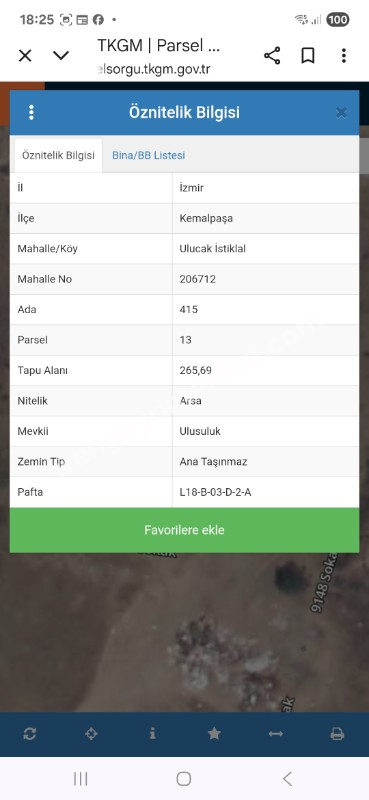 KEMALPAŞA ULUCAK İSTİKLAL DE 4 KAT İMARLI SATILIK ARSA