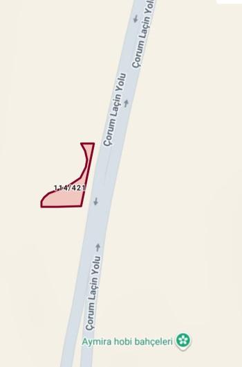 GÜVENAY - ÇORUM YENİ OSMANCIK YOLU ÜZERİNDE  SATILIK TEK TAPULU TARLA