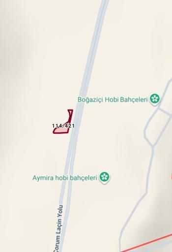 GÜVENAY - ÇORUM YENİ OSMANCIK YOLU ÜZERİNDE  SATILIK TEK TAPULU TARLA