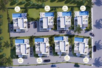 Kıbrıs Girne Çatalköy Özel Havuzlu 4+1 Lüks Dubleks Villalar
