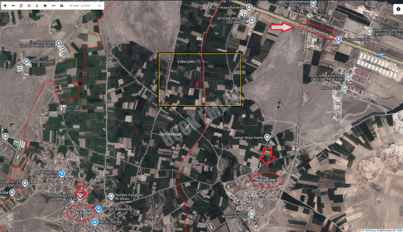 AFYON ÜÇOK EMLAKTAN KONYA YOLU YAKINI FIRSAT 4.000M² TARLA