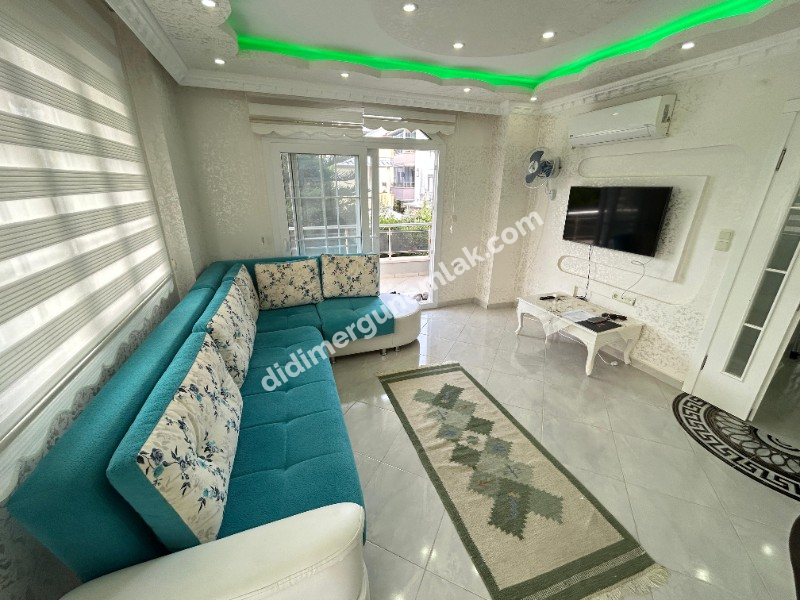 DİDİM ALTINKUM MAHALLESİNDE DENİZE YÜRÜME MESAFESİNDE ,DOĞA MANZARALI | HAVUZLU SİTEDE EŞYALI AYRI MUTFAKLI  SATILIK 2+1 DAİRE