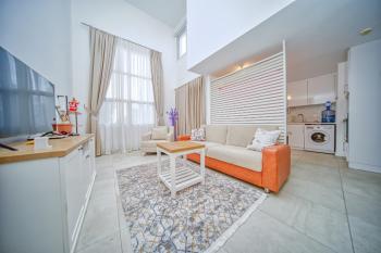 Girne Alsancak'da Site İçinde Kiralık 1+1 Bahçeli Daire