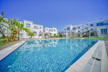 Girne Alsancak'da Site İçinde Kiralık 1+1 Bahçeli Daire