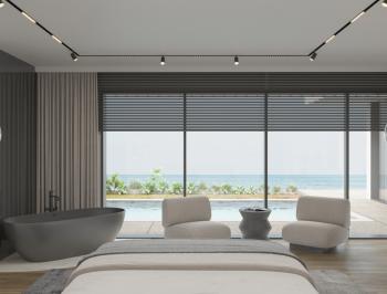 Kıbrıs Girne Esentepe Bölgesinde Full Deniz Manzaralı Satılık 4+1 Lüx Villa