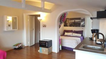 TEVFİK TURA APT 1+0 50 m2 EŞYALI KİRALIK ÇATI KATI DAİRE