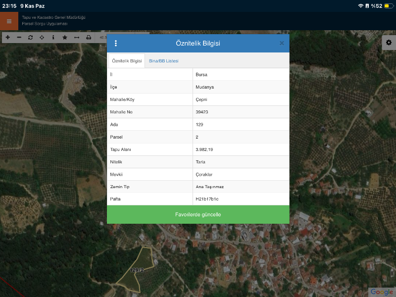 DijitalEmlak´tan Mudanya Çepnide Köy bitişiği 4 dönüm Satılık Kıymetli Arazi. 