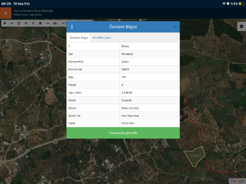 DijitalEmlak´tan Mudanya Çepnide Köy yerleşime yakın 3.5 dönüm Satılık Zeytinlik. 