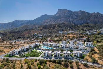 KKTC Girne Lapta'da Muhteşem Bir Proje... Full Donanımlı Site İçerisinde Ödeme Planlı Satılık 1+1 Özel Teralı Penthouse