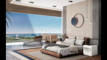 Kıbrıs İskele Long Beach Bölgesinde Satılık 3+1 Penthouse Daire 
