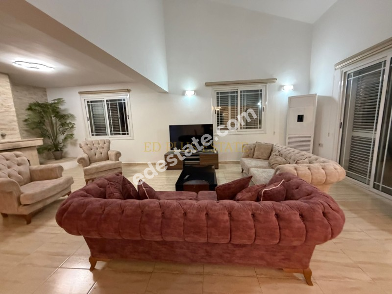 Girne Zeytinlik'de Full Eşyalı 3+1 Kiralık Villa