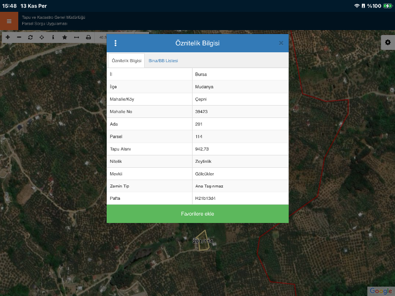 DijitalEmlak’tan Mudanya Çepni’de Satılık 942 m2 Kıymetli Arazi. 