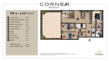 GÜVENAY - ÇORUM ÇEPNİ MAH. FEN LİSESİ CADDE ÜZERİ SATILIK 4+0 TERASLI