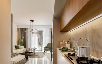 KKTC İskele Long Beach'te Site İçerisinde Denize ve Otellere Yakın Satılık 1+0 Ödeme Planlı Daireler