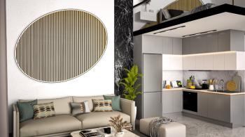 KKTC İskele Long Beach'te Site İçerisinde Denize ve Otellere Yakın Satılık Ödeme Planlı 1+1 Loft Penthouse