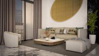 KKTC İskele Long Beach'te Site İçerisinde Denize ve Otellere Yakın Satılık Ödeme Planlı 1+1 Loft Penthouse