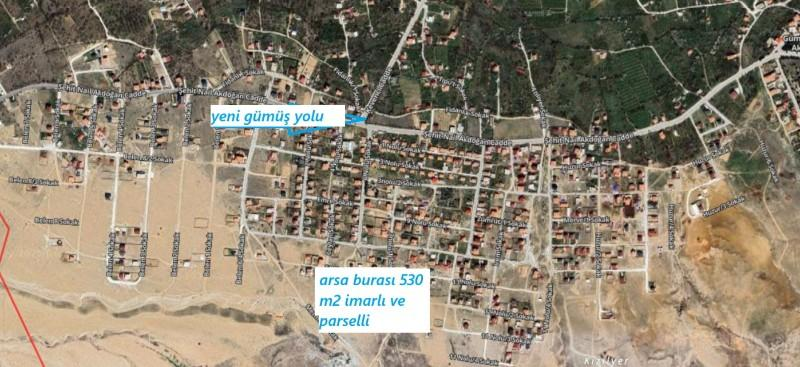 GÜMÜŞLER YENİDE  530 M2  SATILK    ARSA