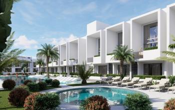 KKTC İskele Long Beach'te Site İçerisinde Denize ve Otellere Yakın Satılık Ödeme Planlı 2+1 En-Suite Daireler